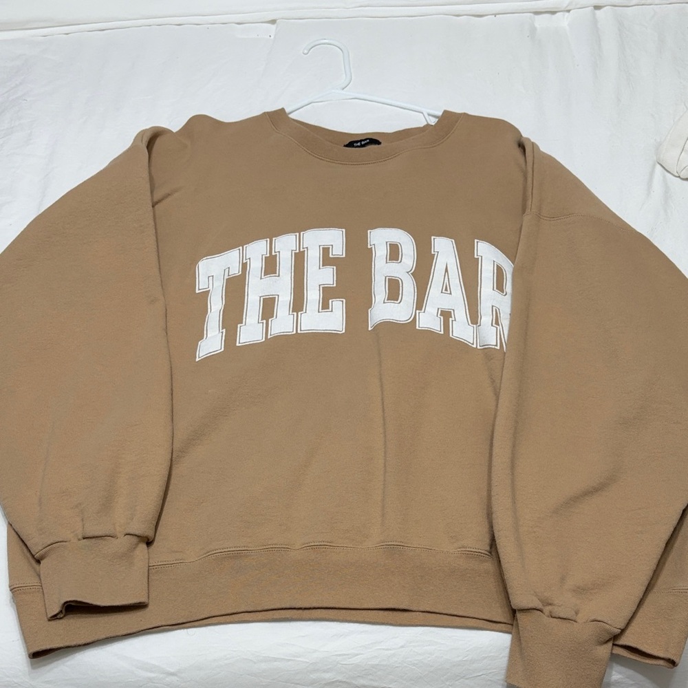 The Bar Tan Crewneck Sweatshirt